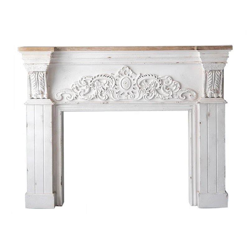 French Country Wood Console Table White Console Sofa Table for Hall