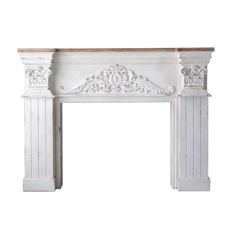 French Country Wood Console Table Rectangle Console Sofa Table for Hall