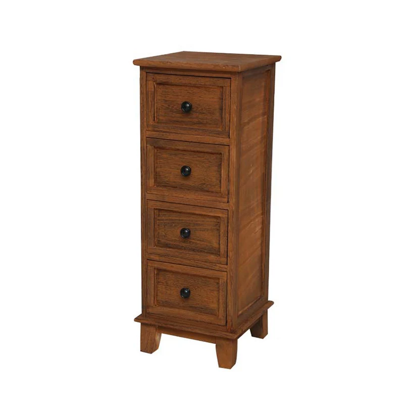 Coastal Dresser Solid Wood Storage Chest with 4/5/6 Drawers , 11.7-inch Width