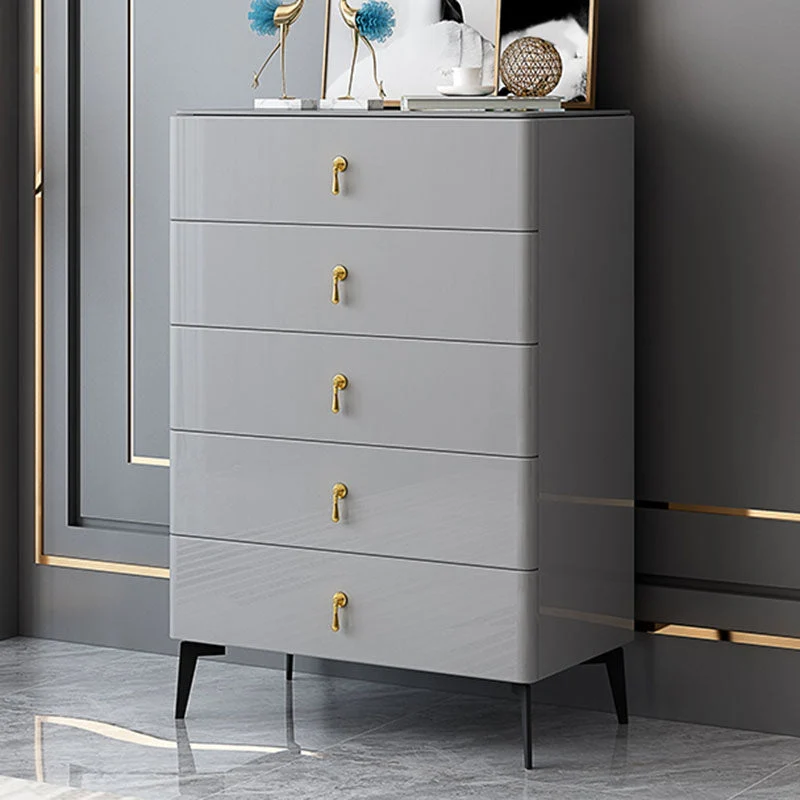 Glam Wooden 16" Wide Storage Chest Bedroom Chest with Drawers