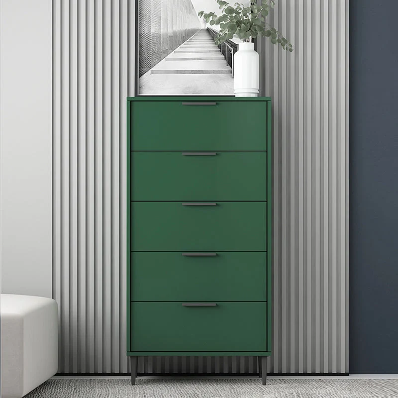 Vertical Wood Contemporary Dresser Bedroom Lingerie Chest Dresser with Drawer