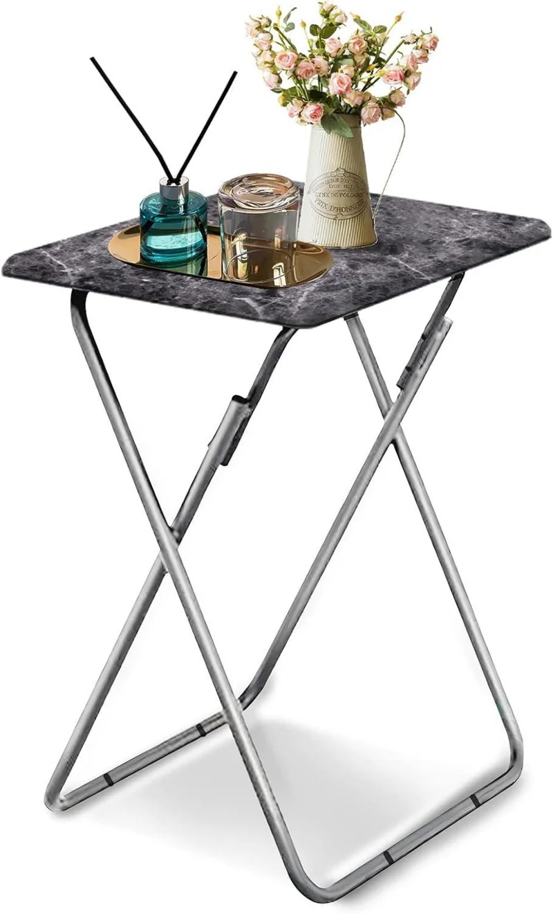 Beistelltisch Klappbar Industriestil Metallrahmen Foldable