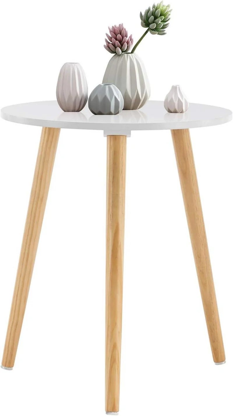 Beistelltisch Holz rund Ø42x52cm Wohnzimmertisch Nachttisch
