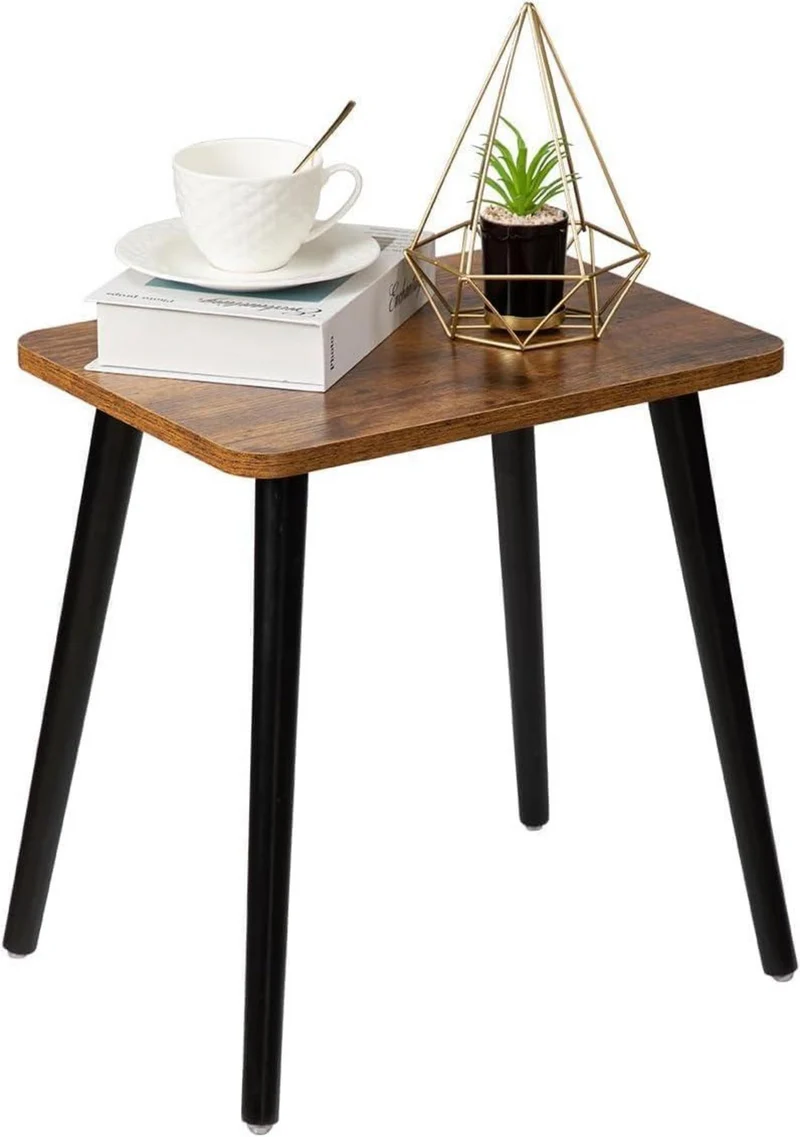 Modernes rechteckiges Holz Beistelltisch-Set