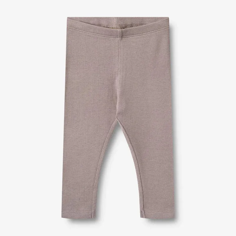 Wheat-Rib Leggings Maddy-9531 dusty purple