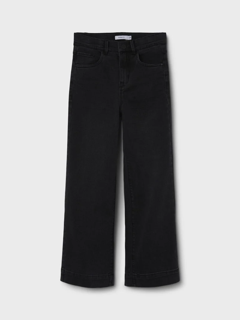 name it - NKFROSE HW WIDE JEANS 1356-ON NOOS - Black Denim