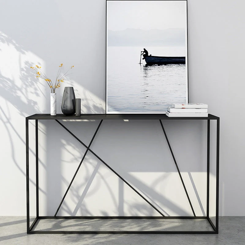 31.5" Tall Modern Console Table Frame Base Accent Table for Hall