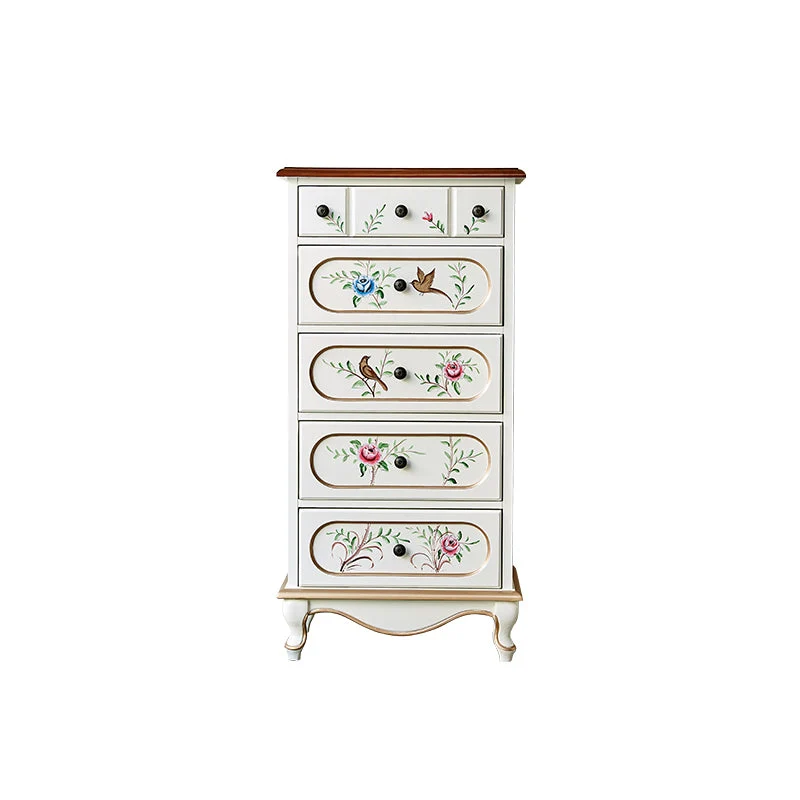 Contemporary Dresser Manufactured Wood Storage Chest with 3/4/5 Drawers