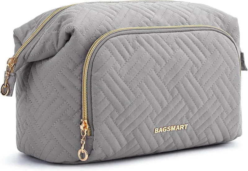 BAGSMART Kosmetiktasche Reise Makeup Bag mit Großer Offener
