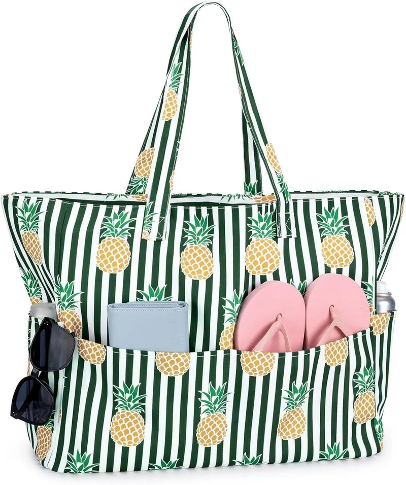 Strandtasche XXL Damen mit Reißverschluss - Badetasche Beach