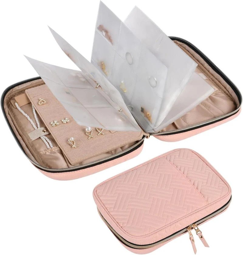 Aucuu Schmucktasche Organizer Reise Schmuckaufbewahrung