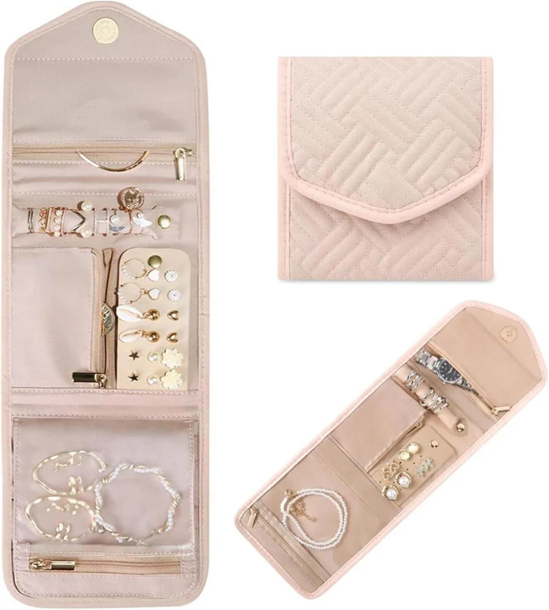 Schmuckroll Organizer Tasche für Reise-Schmuckaufbewahrung