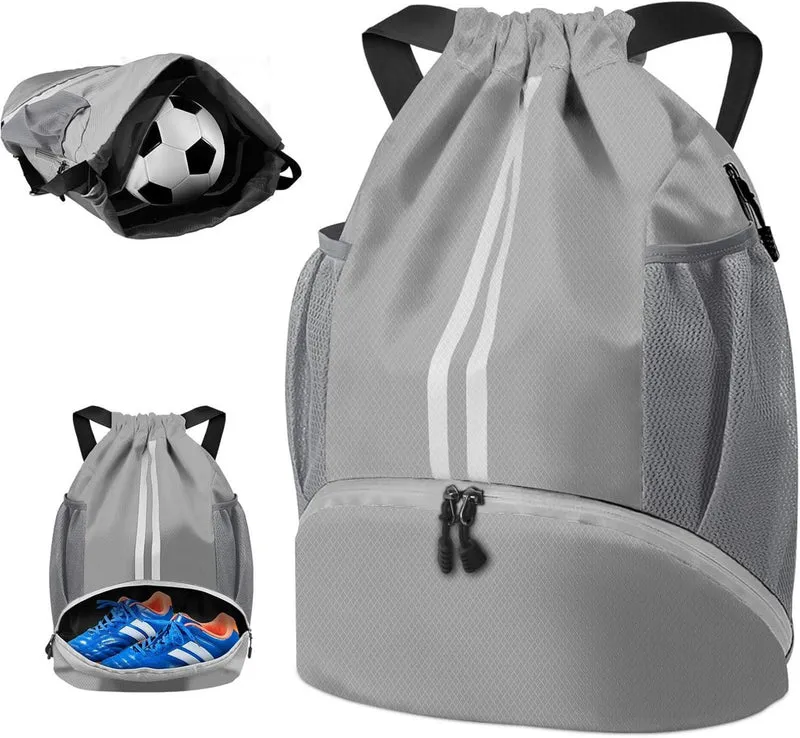 Turnbeutel Fußballtasche Rucksack Kordelzug Wasserfest