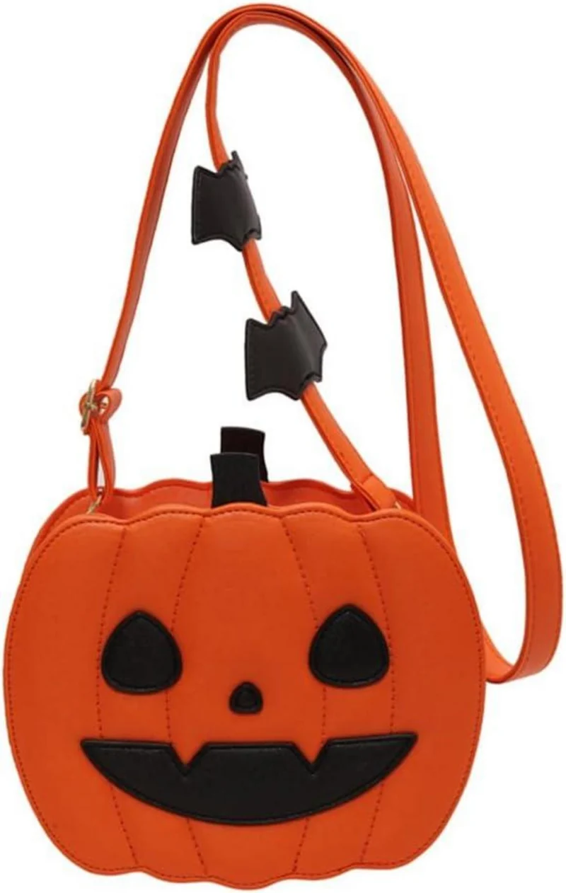 Kürbis Handtasche für Halloween Gothic Umhängetasche Teufel