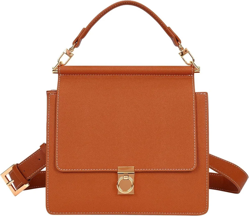 Kleine Damen-Handtasche French Style Ledertasche Crossbody