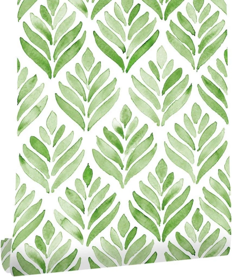 Selbstklebende Fototapete Grün Pflanzen Laub 0.4x3m PVC