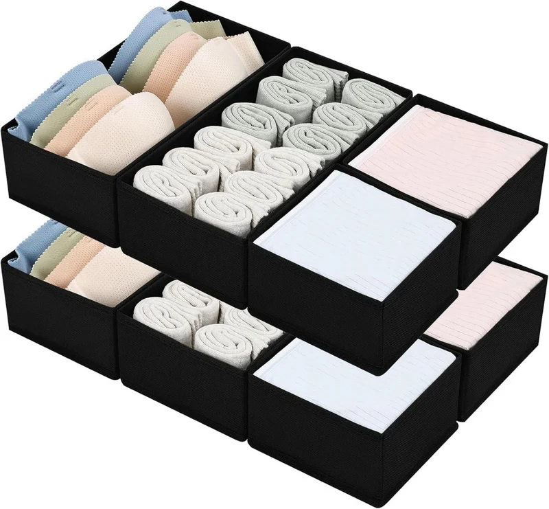 DIMJ 8 Stück Schubladen Organizer Aufbewahrungsbox Set