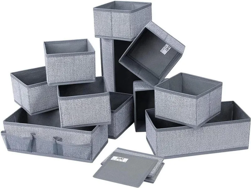 DIMJ 12 Stück Aufbewahrungsboxen - Schubladen Organizer für