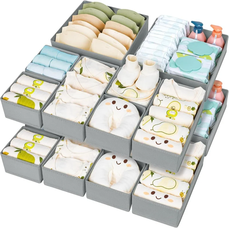 Homsorout Schubladen Organizer Set - Faltbare Unterwäsche