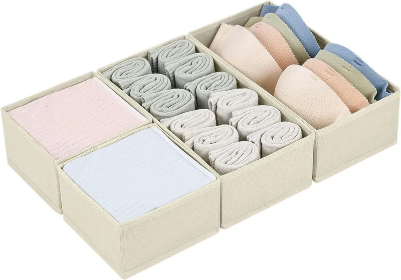 Schubladen Organizer Kleiderschrank Aufbewahrungsboxen 4er