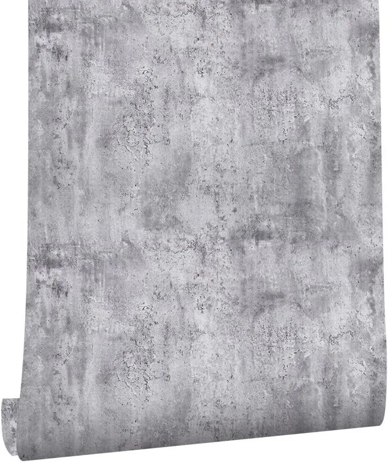 Selbstklebende Betonoptik Tapete Hellgrau 40cmX300cm
