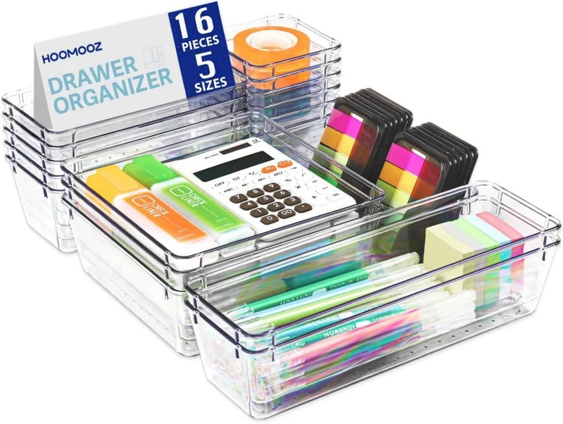 Schubladen Organizer Set mit 5 Größen für Schminktisch