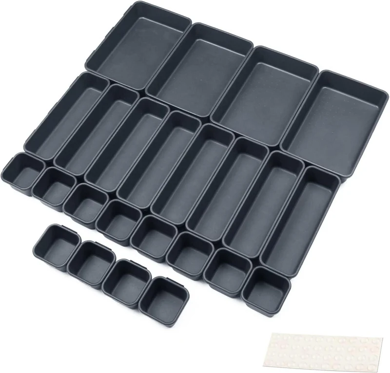 Schubladeneinsatz 24 Fächer Trennsystem Organizer Boxen