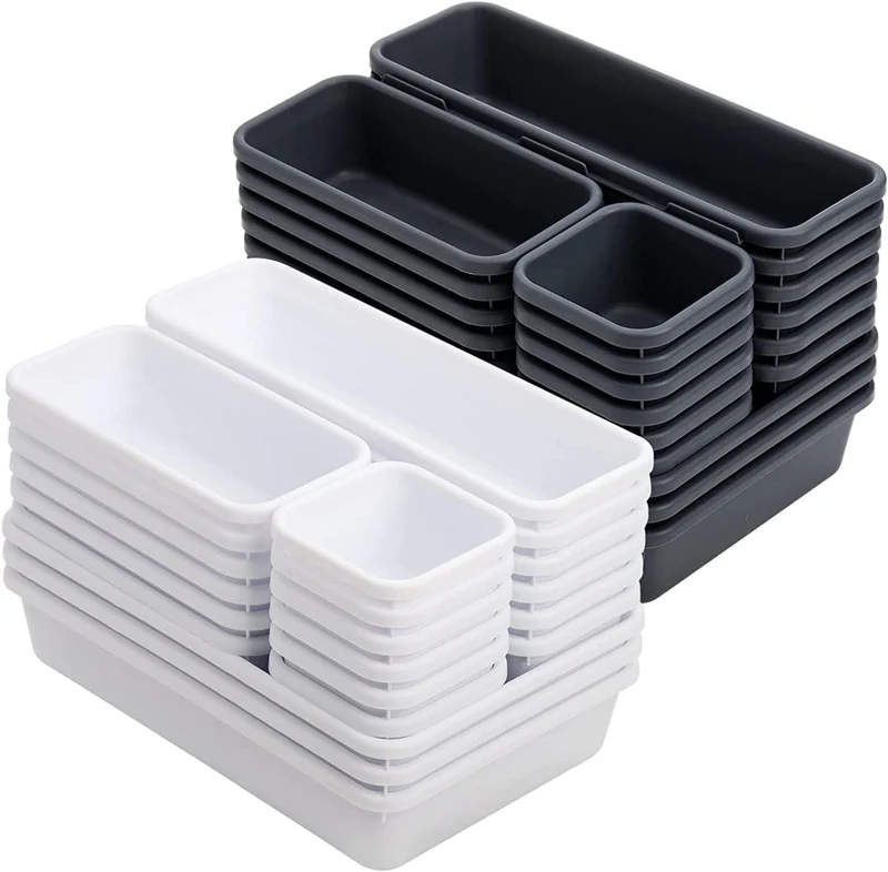 Schubladen Organizer 42-teilig für Kosmetik Schreibtisch