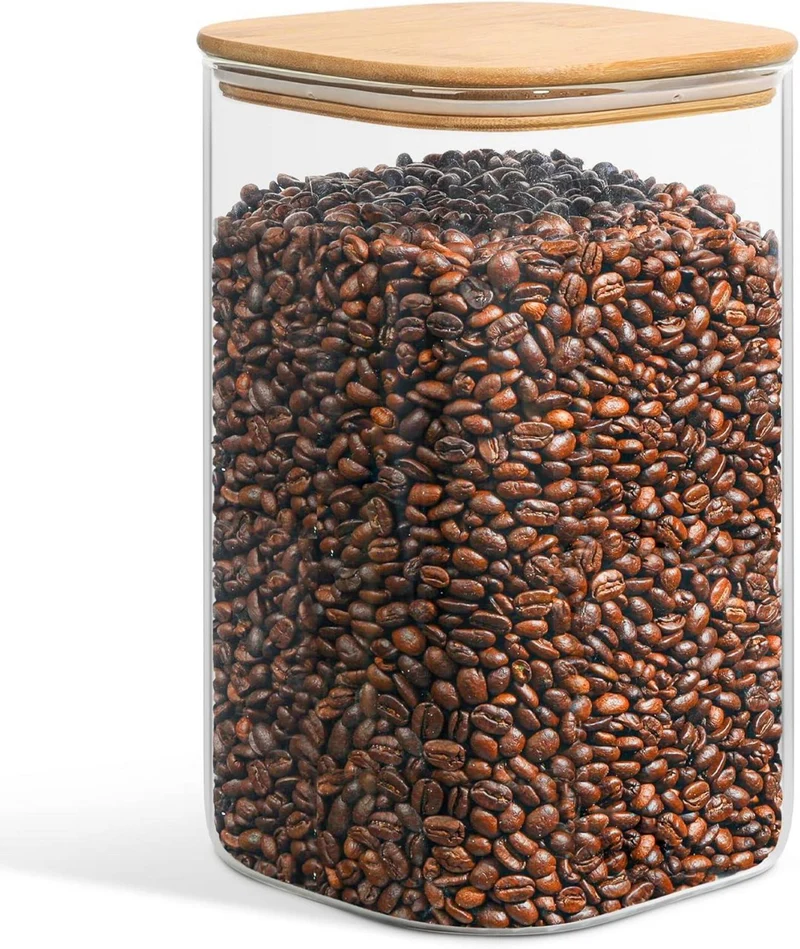 Vorratsgläser 4600ml Luftdicht Holzdeckel Set 1er Keksglas