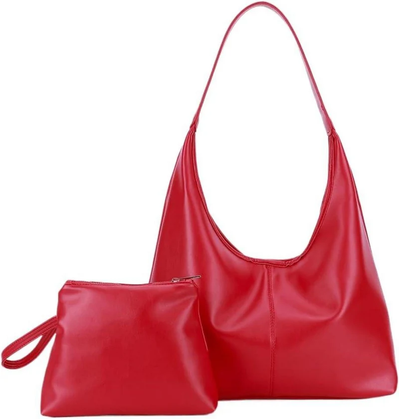 Große Damen Handtasche Weiches Leder Tote Bag Schultertasche