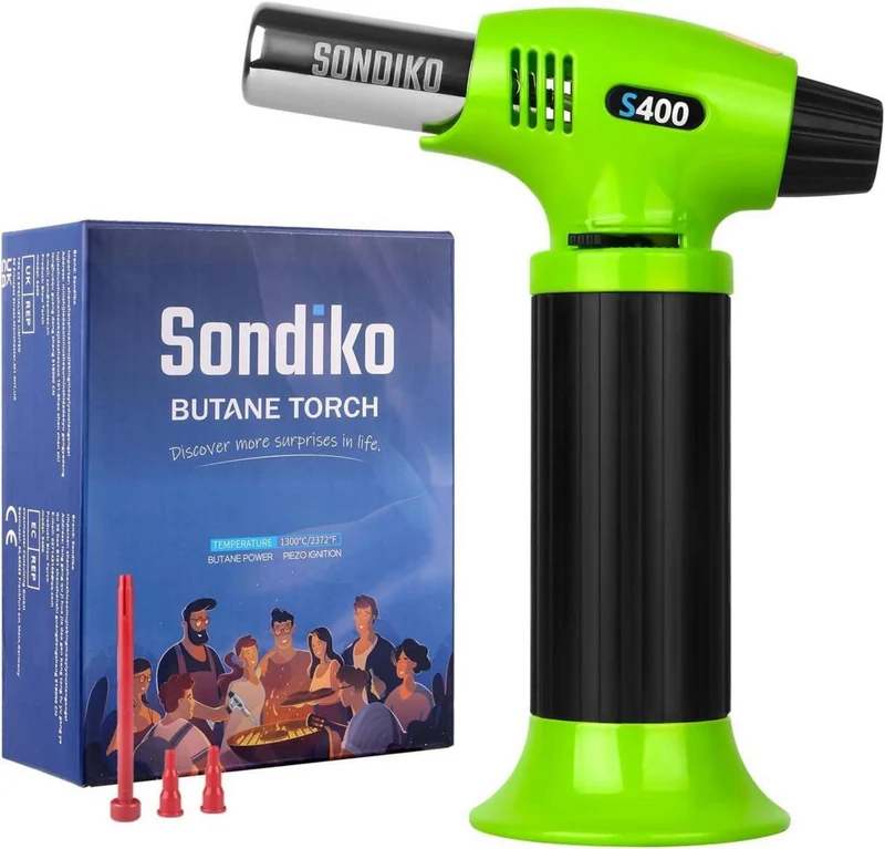 Sondiko Küchenbrenner Flambierbrenner Crème Brulée
