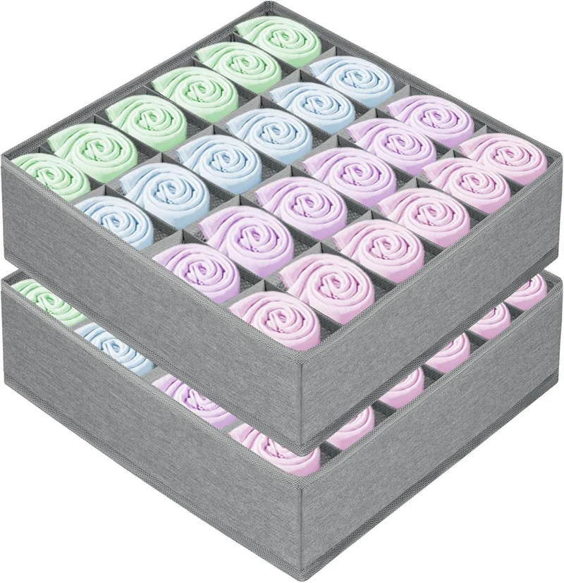 Faltbare Schublade Organizer 24 Zellen Aufbewahrungsboxen