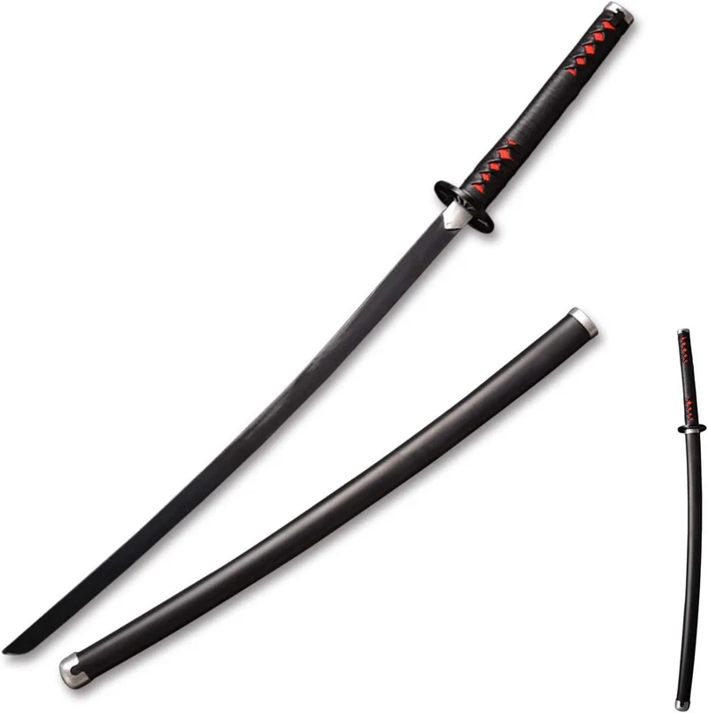 Samurai Cosplay Schwert aus echtem Metall 104cm Anime-Klinge
