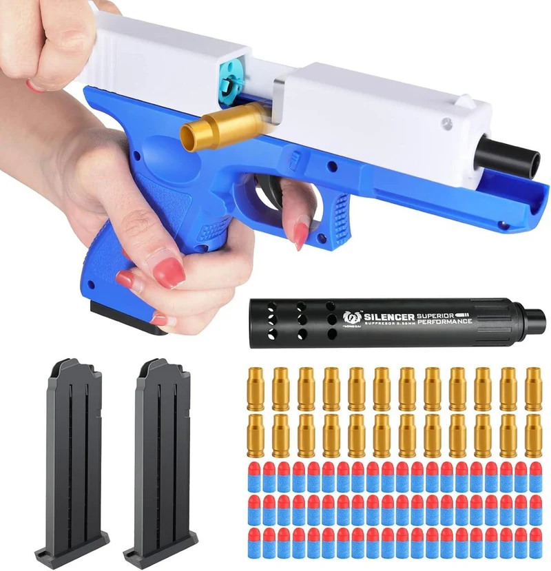 Spielzeug Pistole Set mit 2 Magazin und