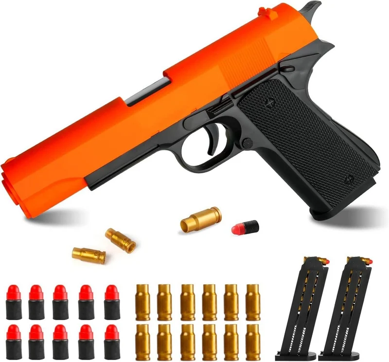 Spielzeug Pistole Schaumstoff Blaster mit Magazin