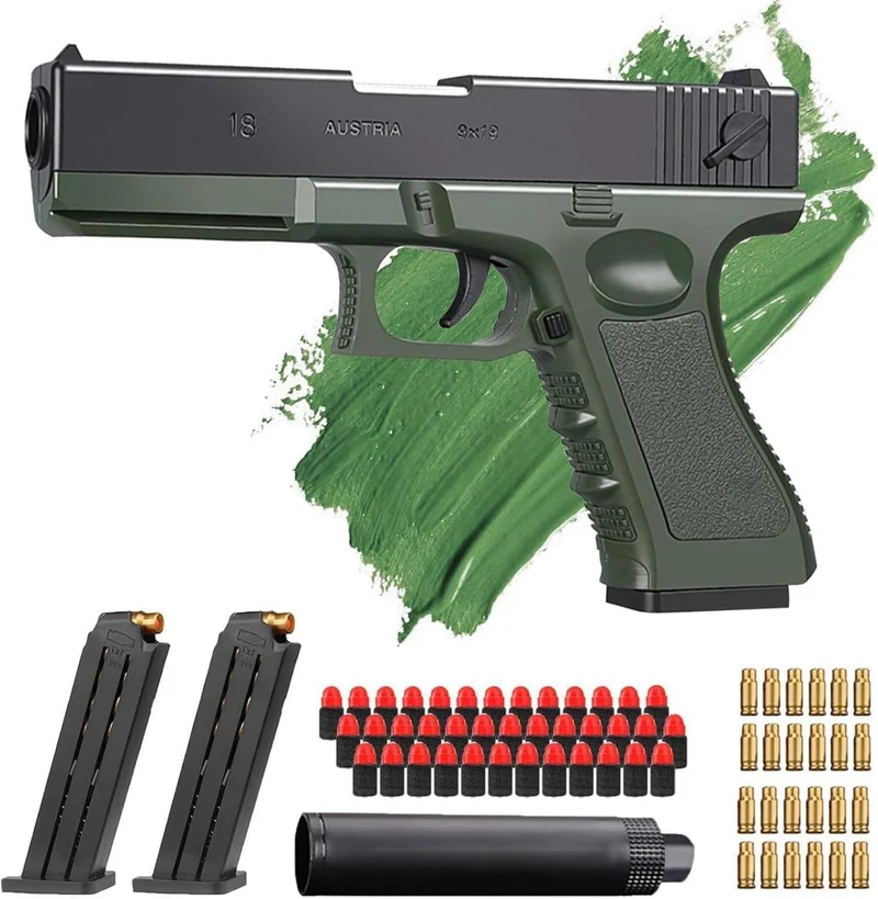 Bybykoi Spielzeugpistole M1911 Kinder Softbullet 1:1 Blaster