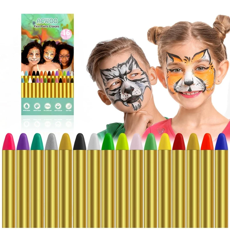 Kinderschminke Set, Gesichtsfarbe Schminkstifte Bodypaint