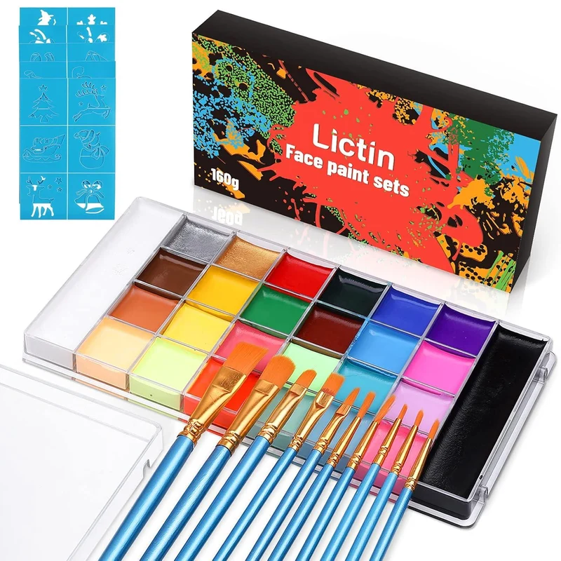 Lictin Bodypainting Farben Set 26 Wasserlösliche