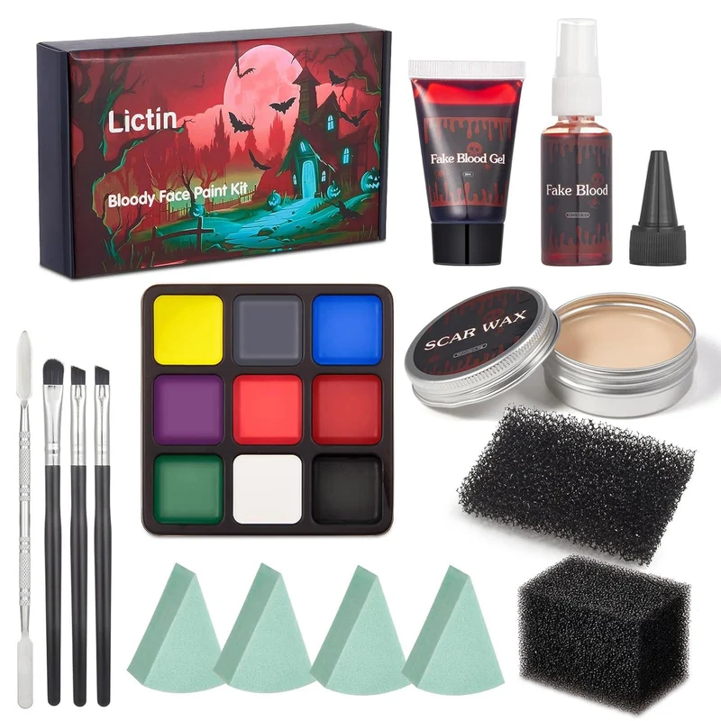 Halloween Schminke Set 9 Farben