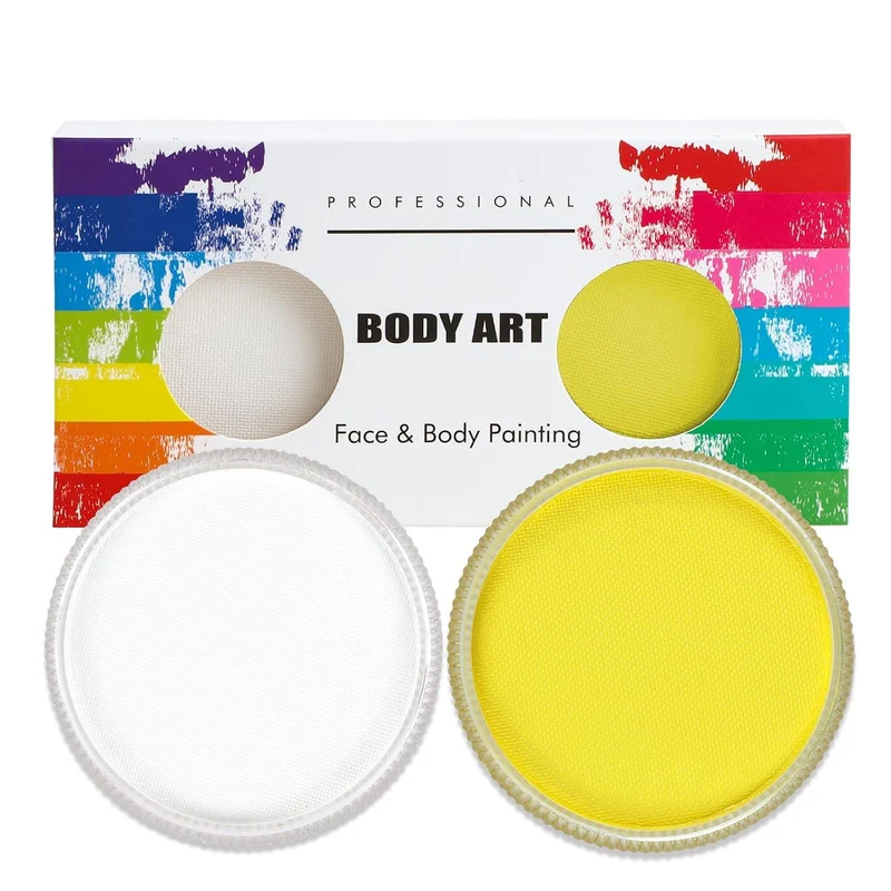 Profi Fasching Schminke Set Wasservermalbar 30g x 2 Colors