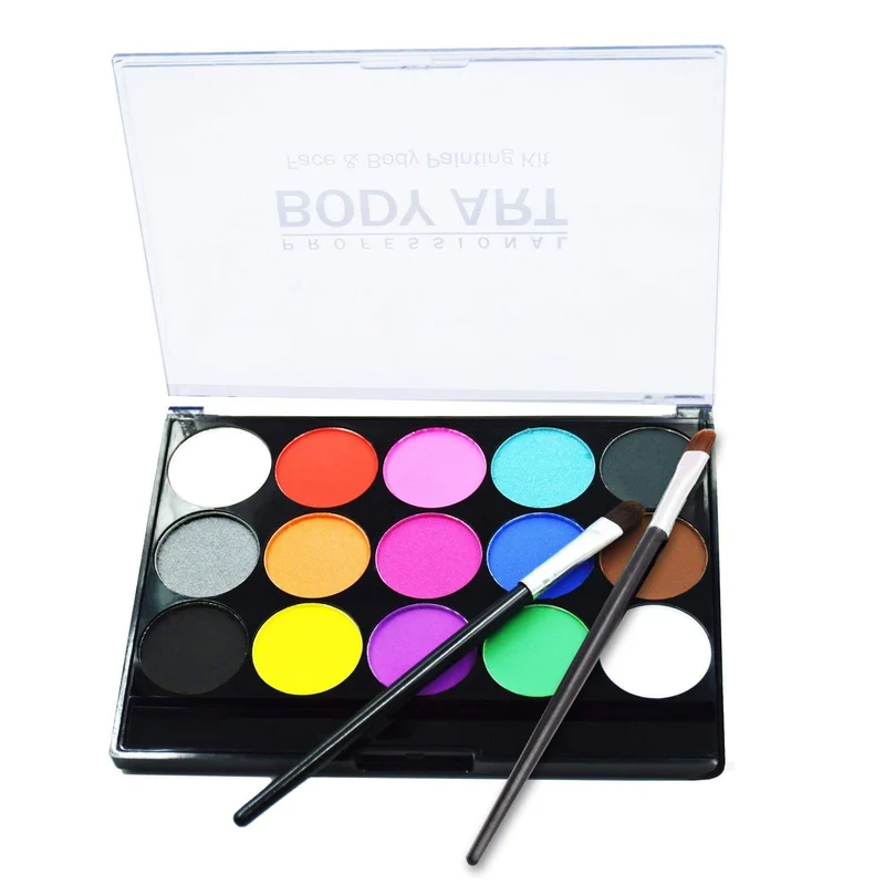 15 Farben Kinder Bodypainting Farben Fasching Halloween