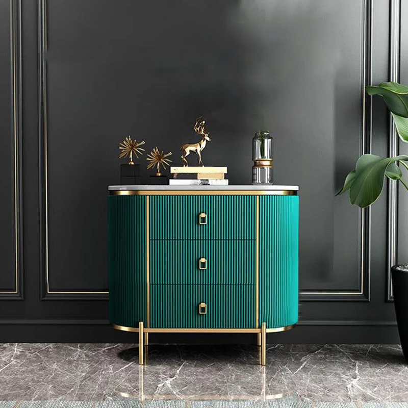Classic Glam Vertical Lingerie Chest Stone Storage Chest for Bedroom