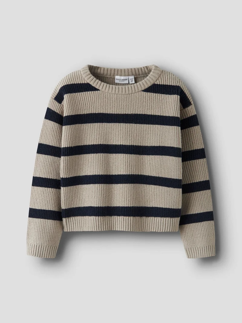 Name it-NMFVNILLA LS SH KNIT-Island Fossil