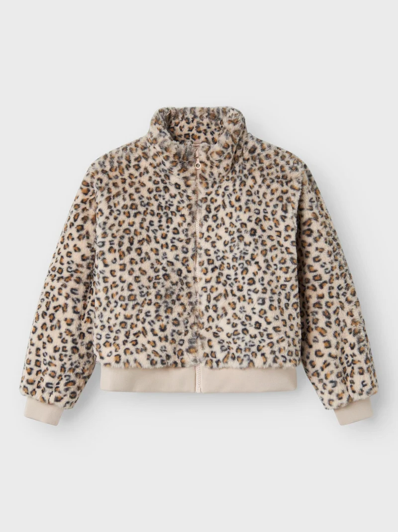 Nameit - NMFMILA JACKET W HOOD PB / Oxford Tan/Leo