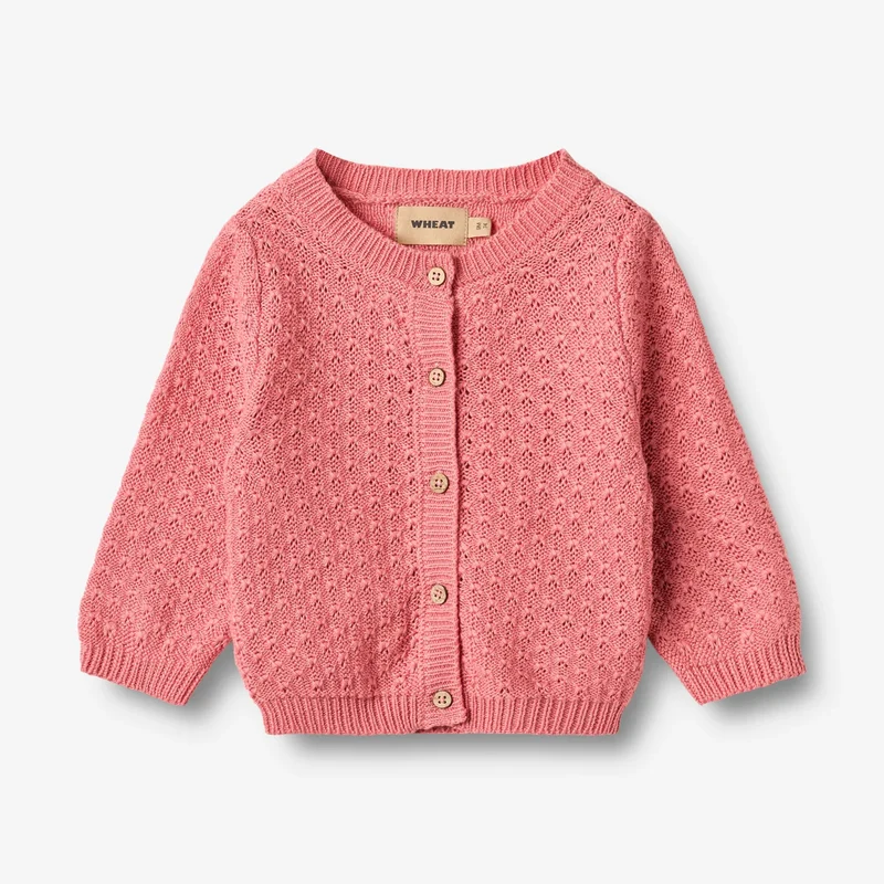 Wheat-Knit Cardigan Magnella-9568 soft pink