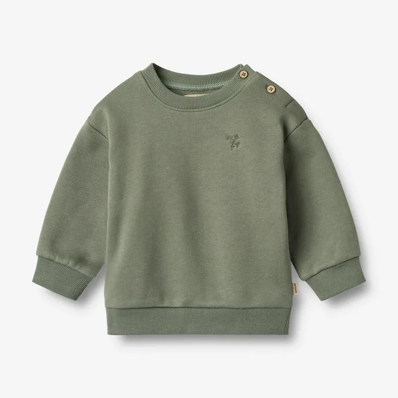 Wheat-Sweatshirt L/S Willi-4119 dusty green