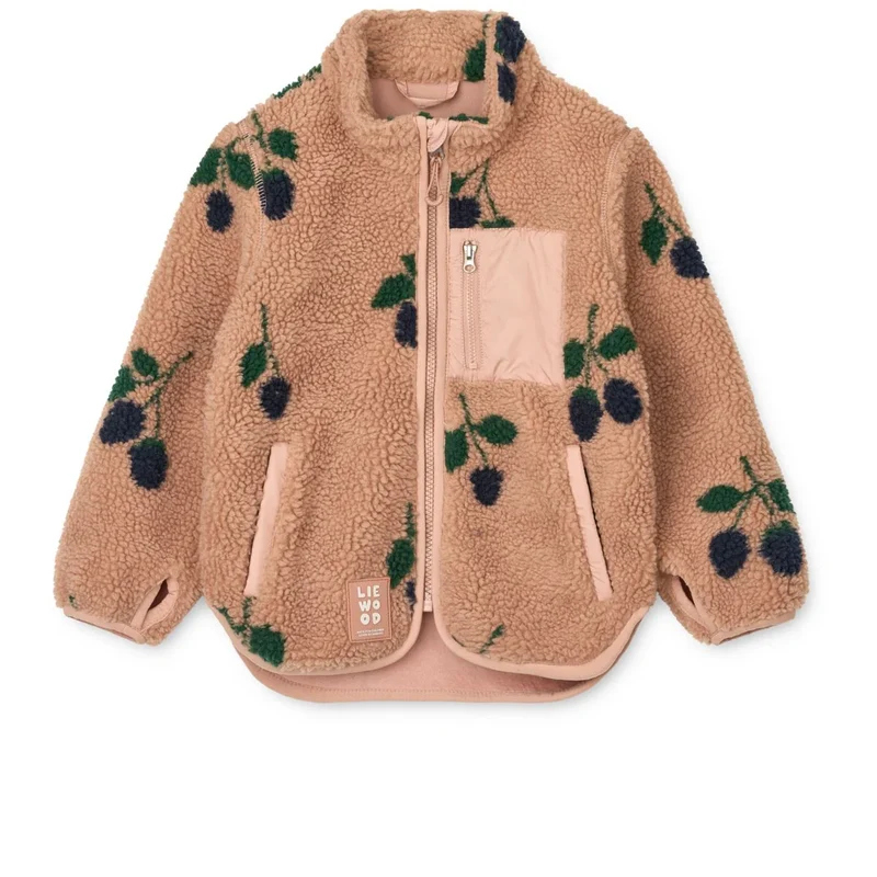 Nolan Fleecejacke Berry / Pale Tuscany