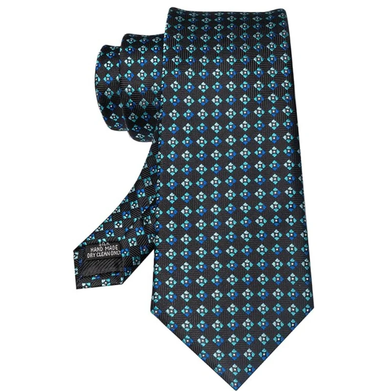 Herren Krawattenset Schwarz Blau Krawatte Perfektes Geschenk