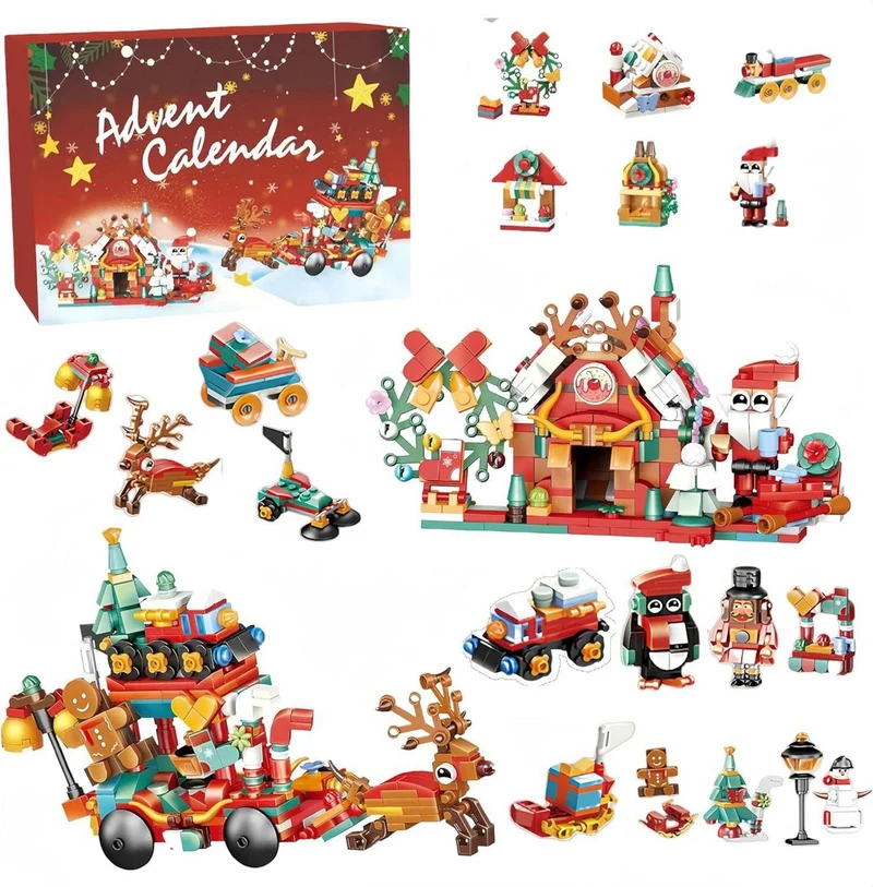 Adventskalender 2024 Bausteine für Kinder