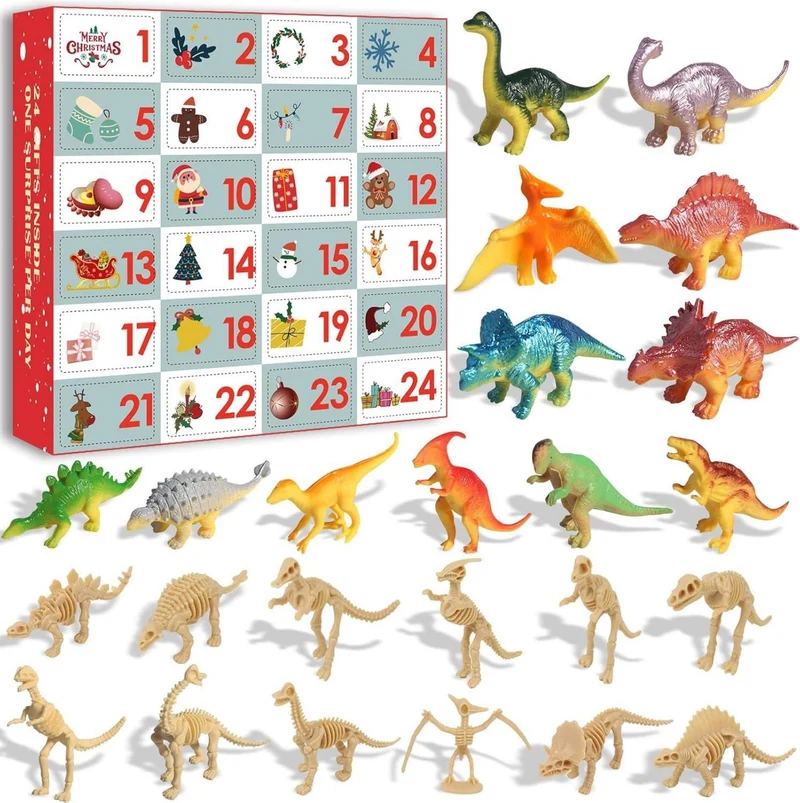 Dinosaurier Adventskalender 2024 für Kinder ab 3 Jahren: 24
